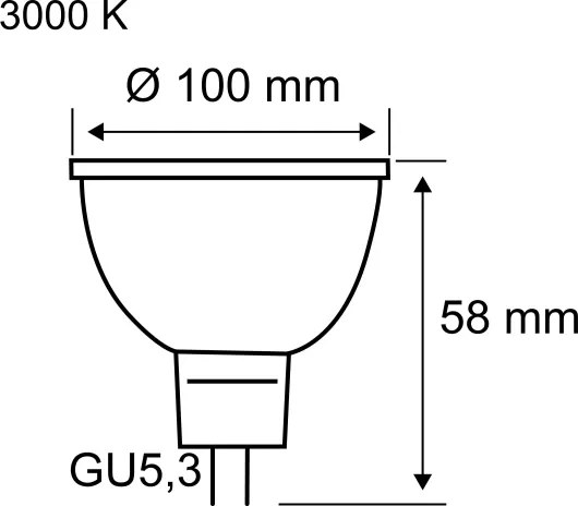 Lampadina LED a riflettore GU5,3/4,9W/12V 3000K - Paulmann 28802