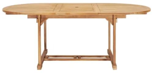Tavolo da Pranzo Allungabile 150-200x100x75 cm Massello di Teak