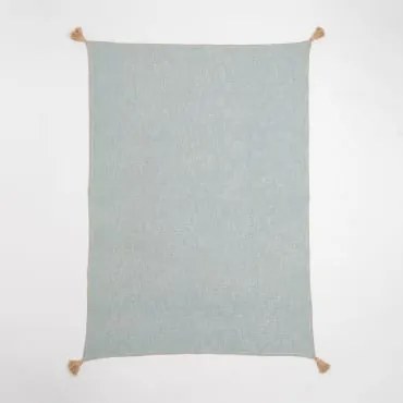 Coperta Scozzese In Cotone Paraiba Celadon - Beige Lino - Sklum