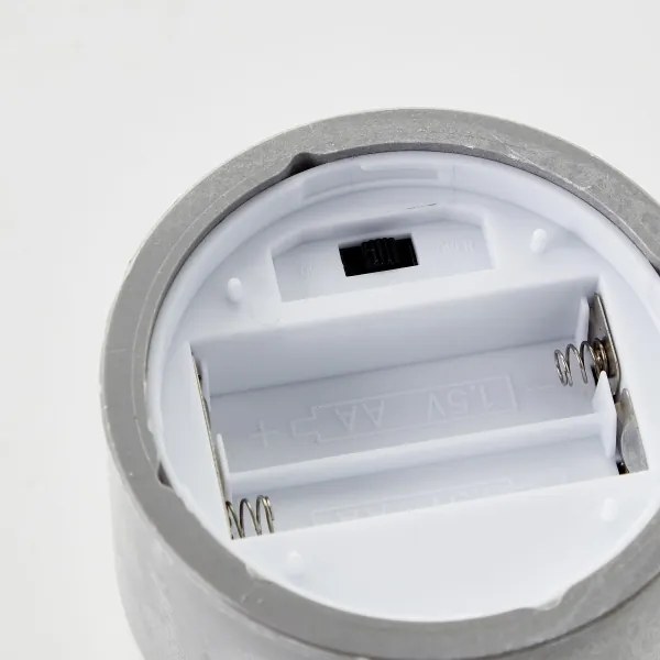 Brilliant - SET di 3 candele LED BOUGIE LED/2xAA IP44 grigio/fumo