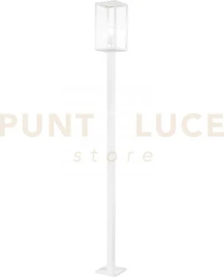 Palo mirage bianco 1 luce attacco e27 ip44 x17x17x199,5cm in metall...