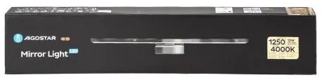 Aigostar - LED illuminazione bagno specchio 12W 230V 4000K 60cm IP44 alluminio