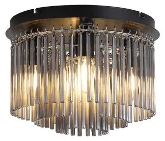 Searchlight 55620-320SM - Plafoniera SWIZZLE 5xE14/60W/230V Ø32 cm fumé