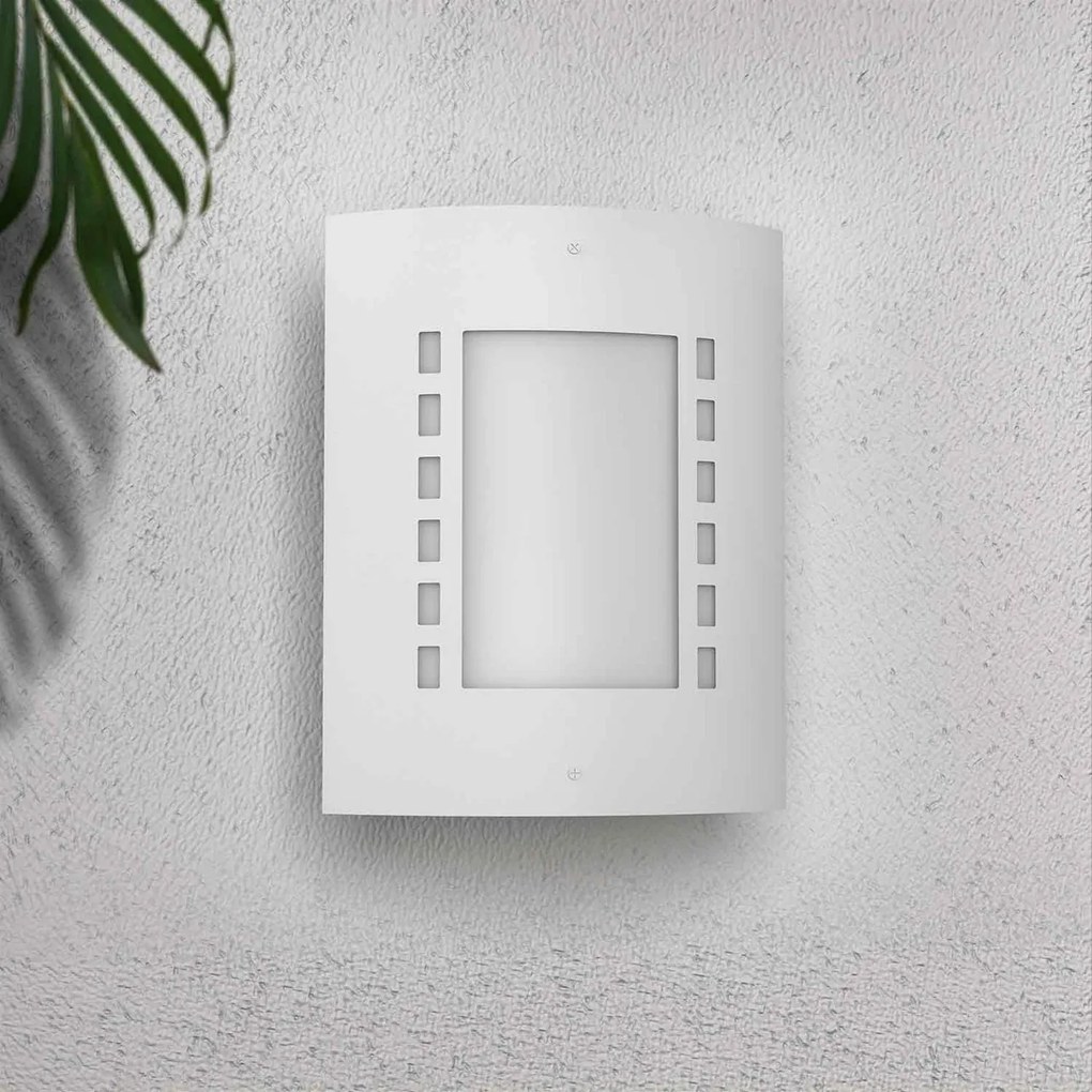 Applique Bianca E27 da parete IP54 per esterni - serie METRO