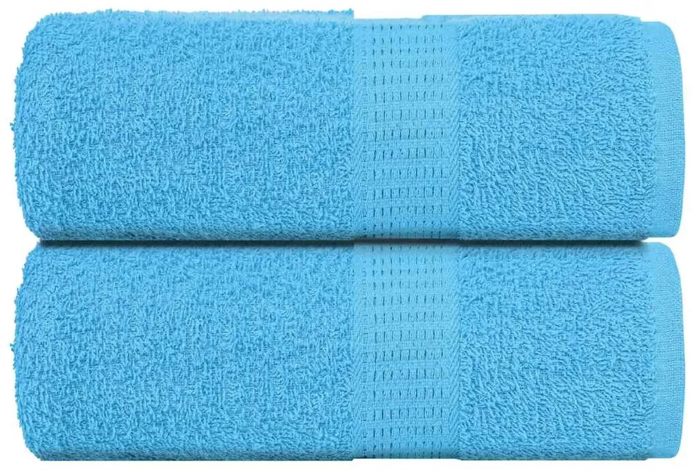Asciugamani Sapone 2 Pz Turchesi 30x30 Cm 360 G/m² 100% Cotone /