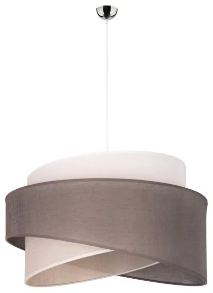 Duolla - Lampadario a sospensione con filo BROOKLYN 1xE27/40W/230V diametro 50 cm grigio/beige/bianco