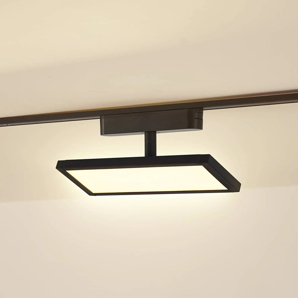 Pannello LED Lindby 48V Lumaro, nero, alluminio, lunghezza 20 cm