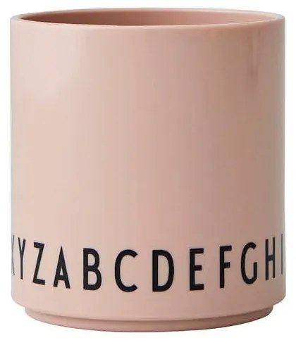 Tazza per bambini rosa Eat & Learn - Design Letters