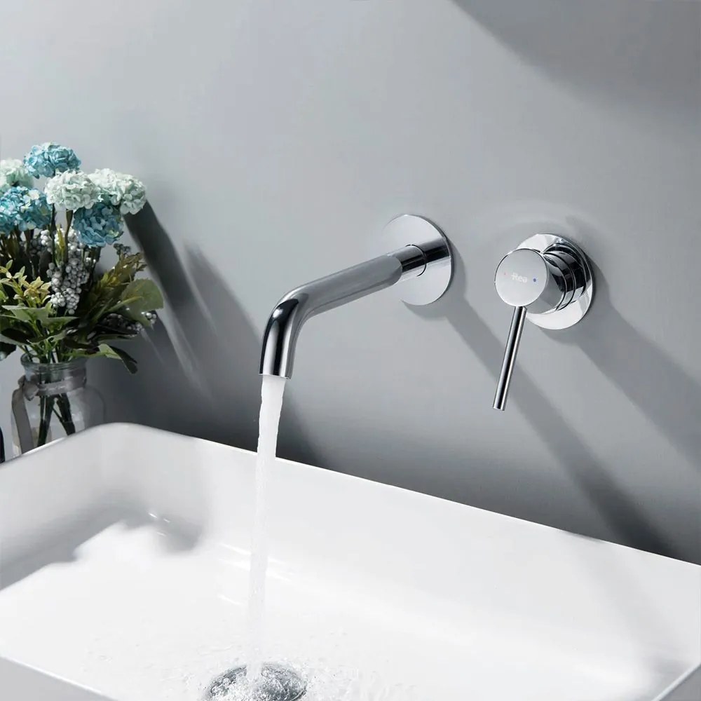 Rubinetto da parete Rea Owen Chrome + BOX