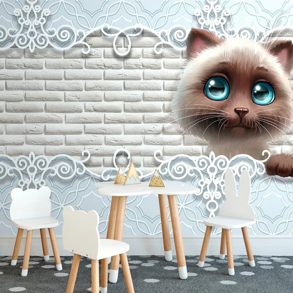 Carta da parati – Gattino carino