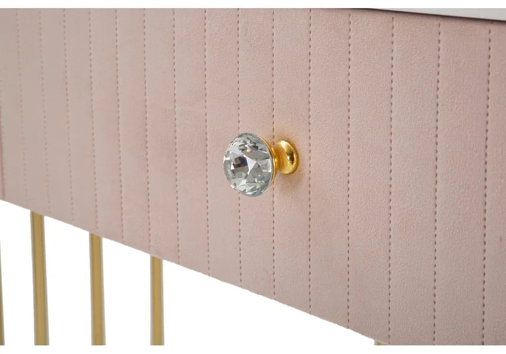 Consolle rosa 100x40 cm Montpellier - Mauro Ferretti