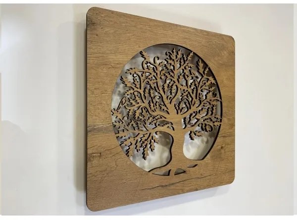 Li-Go 5275/DUB2 - Orologio LED dimmerabile LED/10W/5V 20000 mAh 42x42 cm rovere+ DO