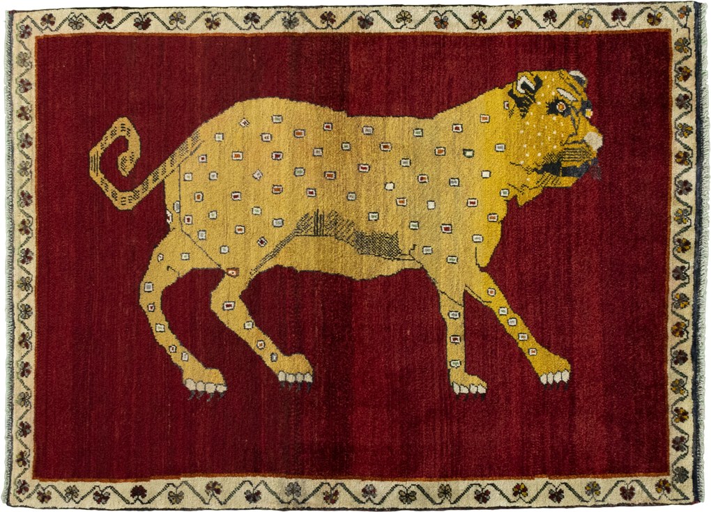 Gabbeh Tappeto persiano 130x170 Rosso (Iran) Annodato A Mano