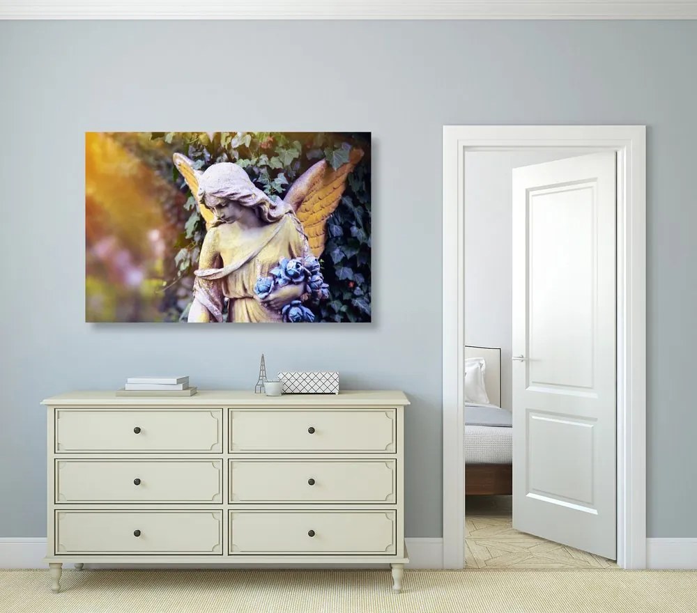 Quadro su tela – Statua di angelo