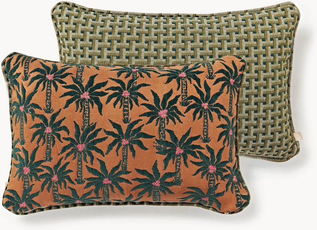 Cuscino reversibile da esterno fatto a mano Laura & Janis
