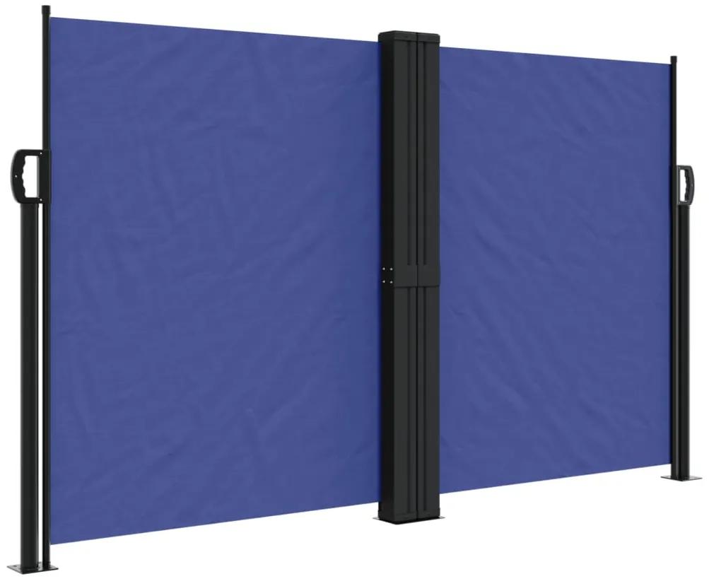 Tenda da Sole Laterale Retrattile Blu 140x600 cm