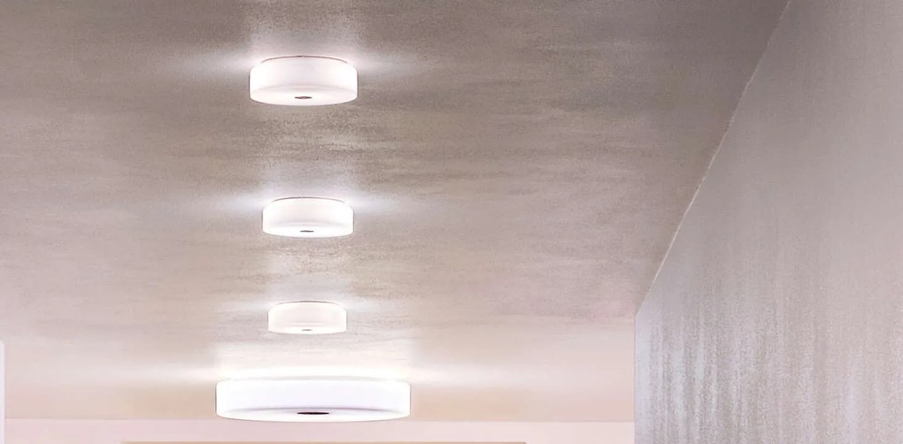 Flos Mini Button Lampada Da Parete o soffitto 14 cm a luce diffusa in Policarbonato bianco