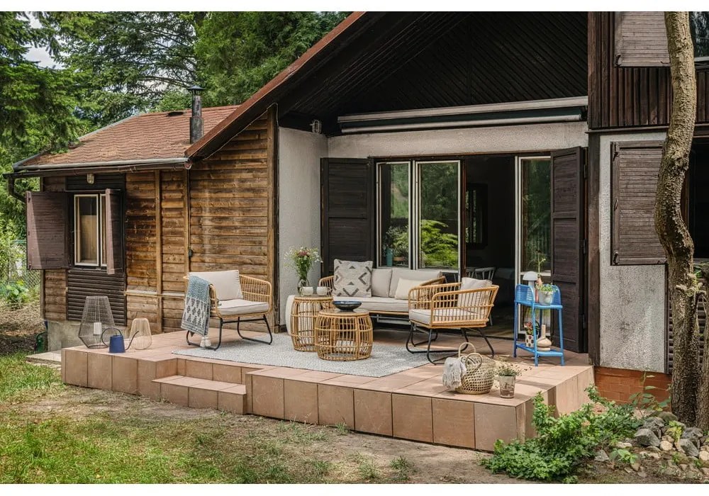 Tavolo da giardino rotondo in rattan artificiale ø 47 cm Vistdal - Bonami Essentials