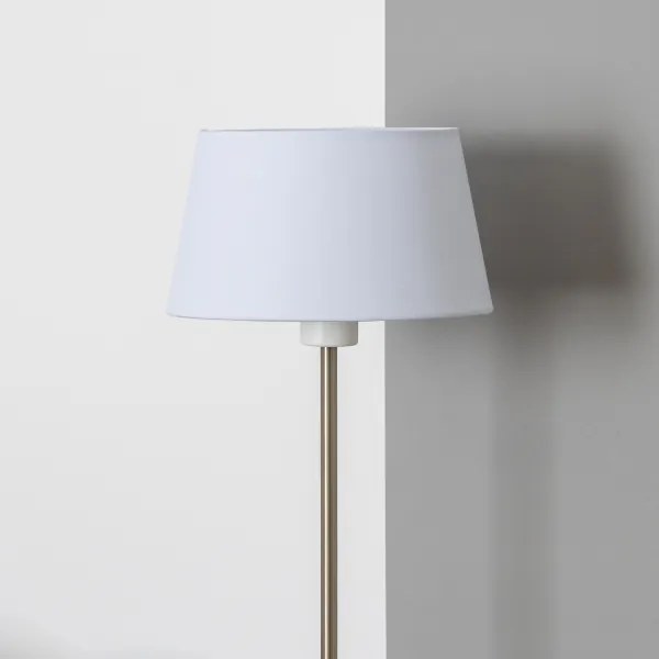 Brilagi - Lampada da terra LED CERIA 1xE27/40W/230V Ø 25 cm bianco/cromo satinato