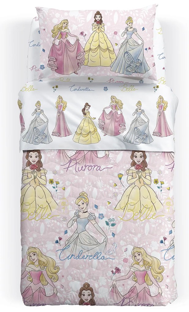 Copriletto Trapuntato Singolo Le principesse Warner bros