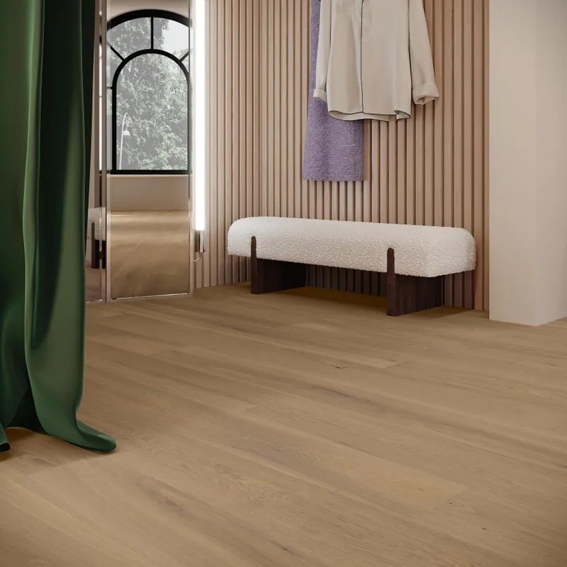 Parquet multistrato scala XL in rovere grigio spazzolato select sp. 14/4 mm 2.4851 m²