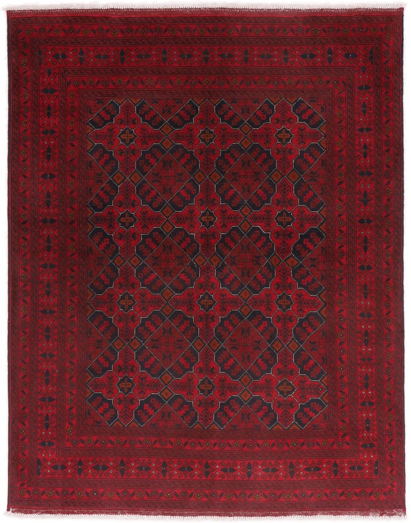 Afghan Tappeto 150 x 190 (Afghanistan) Annodato A Mano