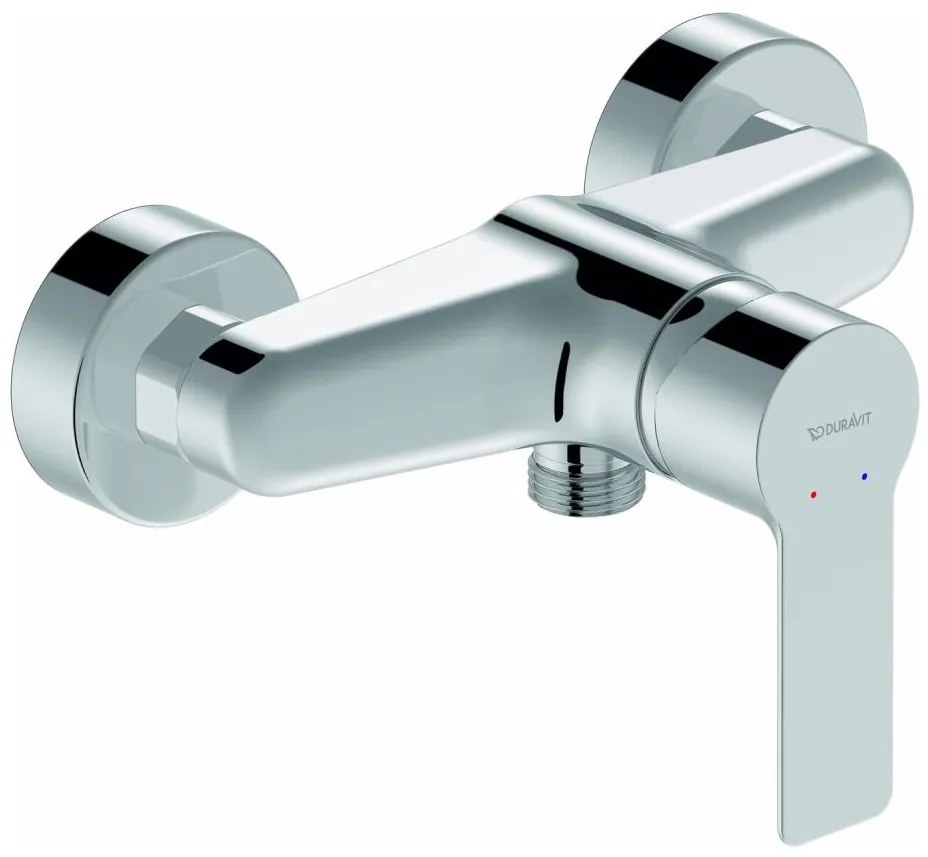 Duravit DC4230001010 - Miscelatore bidet a parete D-CODE, cromato lucido