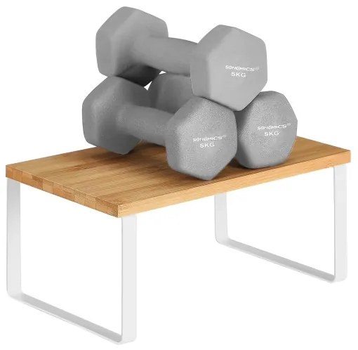 Set da 2 mensole portaoggetti MARGE, bianco/marrone