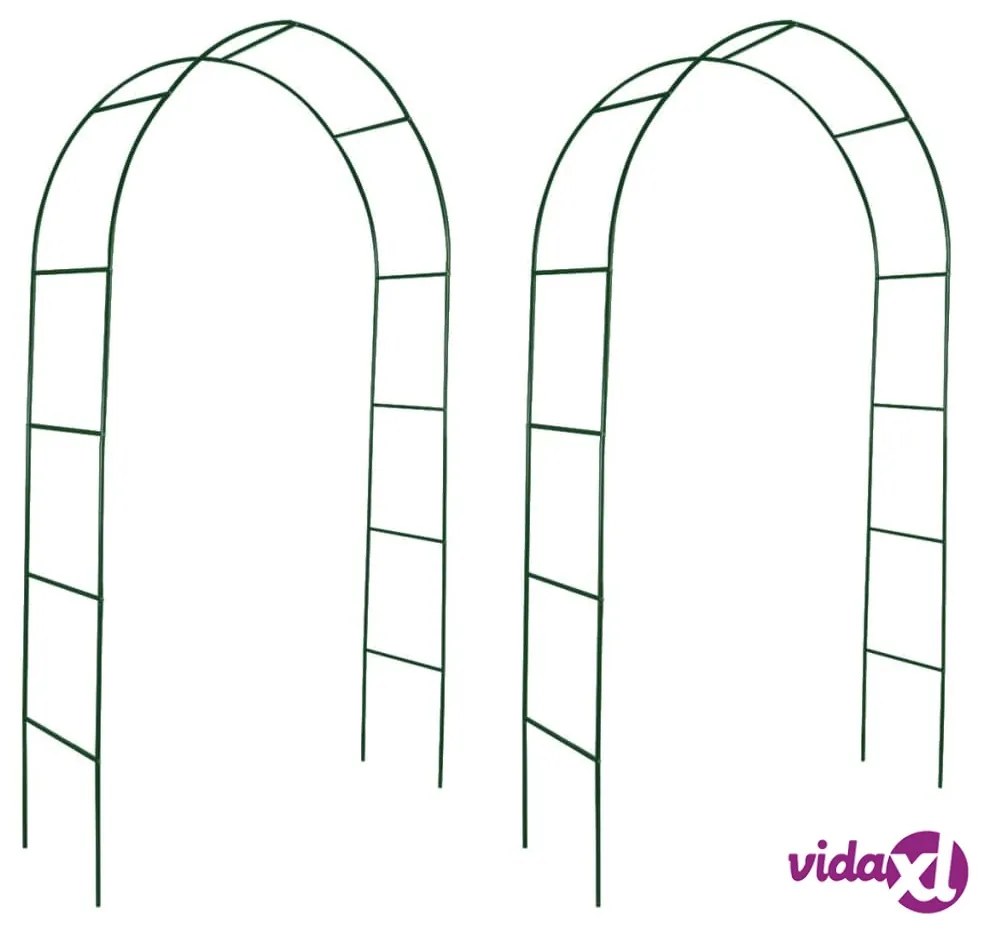 vidaXL Archi da Giardino 2 pz per Piante Rampicanti
