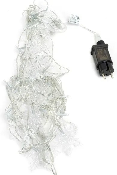 Aigostar - Catena di luci natalizie a LED per esterni 120xLED/6W/230V/8 funzioni 3x0,7m IP44 bianco freddo+telecomando