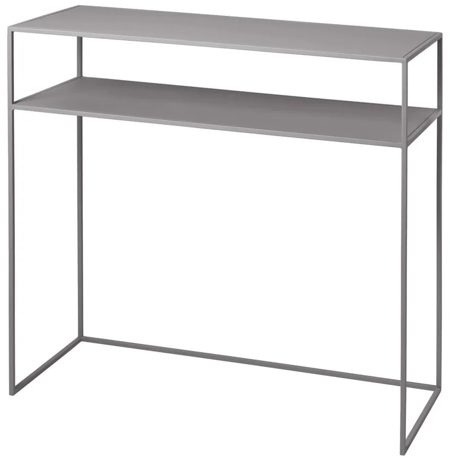 Consolle in metallo grigio chiaro 35x85 cm Fera - Blomus