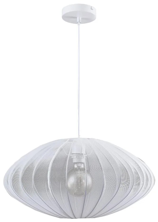 Lampadario a sospensione con filo KINU 1xE27/20W/230V diametro 50 cm bianco
