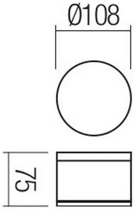 Redo 90107 - Plafoniera LED da esterno AKRON 1xLED/9W/230V IP54