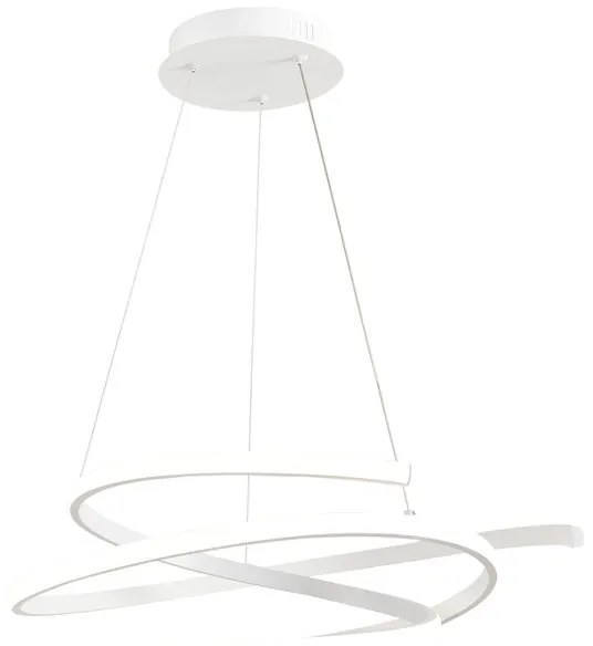 Lampadario LED moderno Taylor bianco Ø50cm, luce naturale 4900 lumen