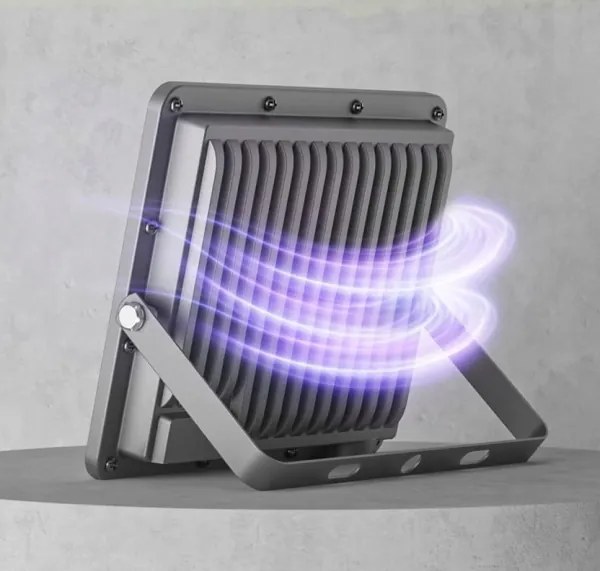 Proiettore LED per esterni, 50 W, 230 V, 4500 K, IP65, grigio