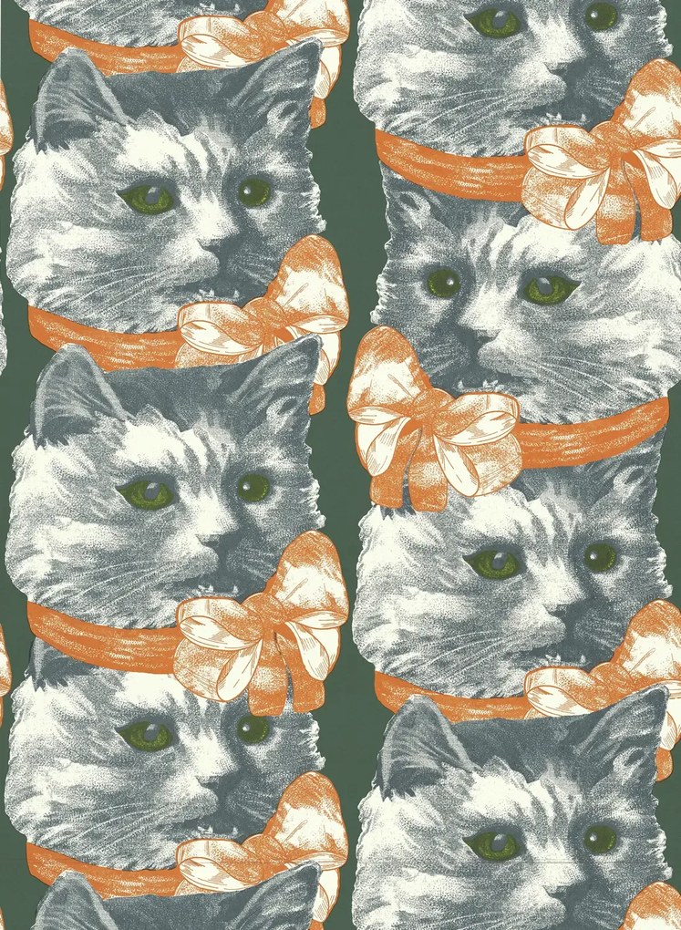 Studio Lisa Bengtsson Carta da parati Crazy Cat Lady