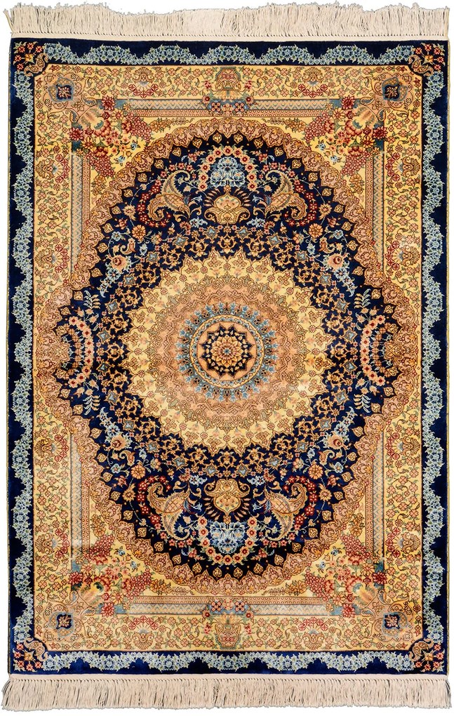 Hereke Tappeto 140 x 100 Beige (Cina) Annodato A Mano