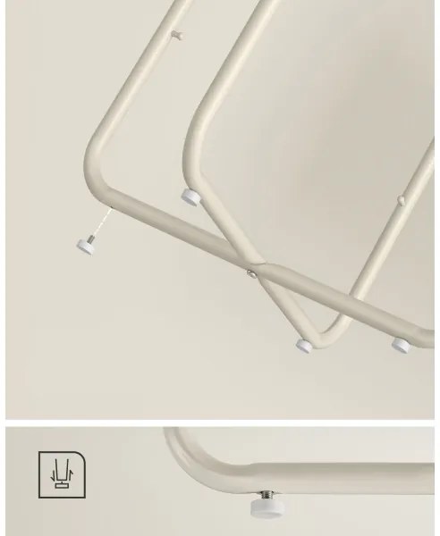 Tavolino d'appoggio NOIRA crema/bianco