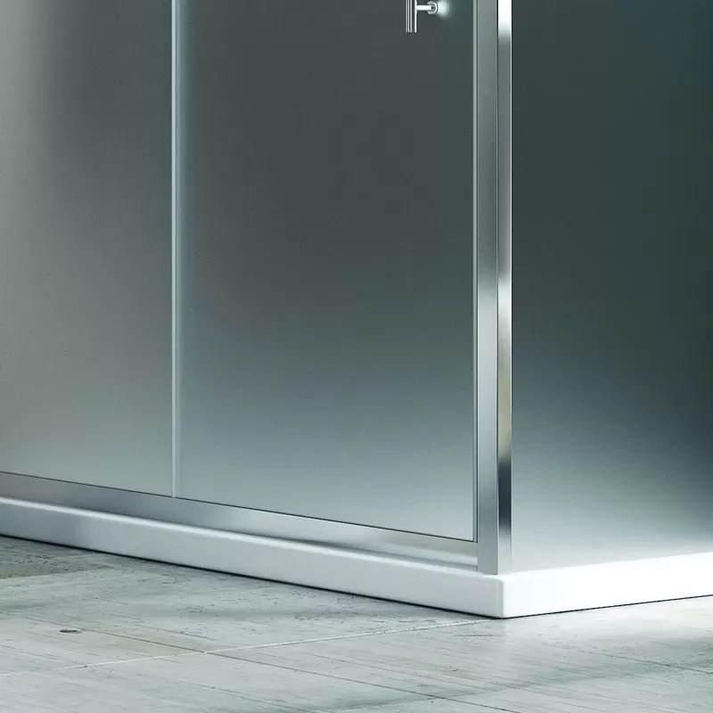 Doccia angolare 150x90 vetro satinato anta scorrevole KF5000S - KAMALU