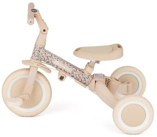 PETITE&MARS - Triciclo per bambini 5 in 1 TURBO LIMITED Prato Rosa