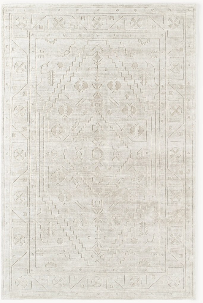 Tappeto in viscosa intrecciato a mano Shaila