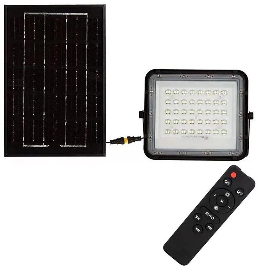 LED Proiettore solare da esterno LED/6W/3,2V IP65 4000K nero + +TC