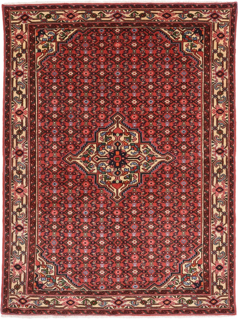 Hosseinabad Tappeto 210x150 (Iran) Annodato A Mano