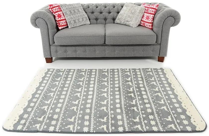 Simpatici tappeti grigi in stile scandinavo 160 x 230 cm