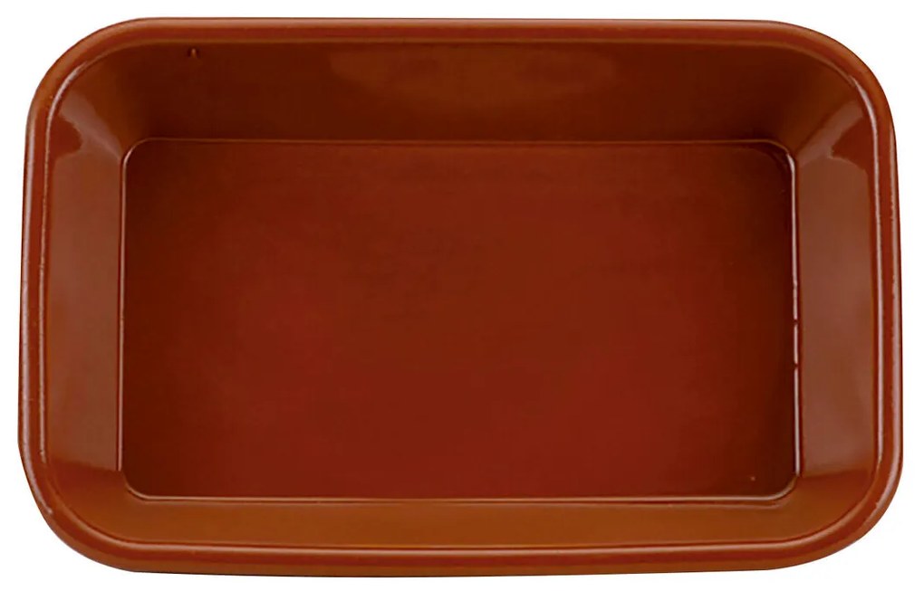 Teglia da Cucina Raimundo Argilla cotta Ceramica Marrone (35 x 25 x 6 cm) (4 Unità)
