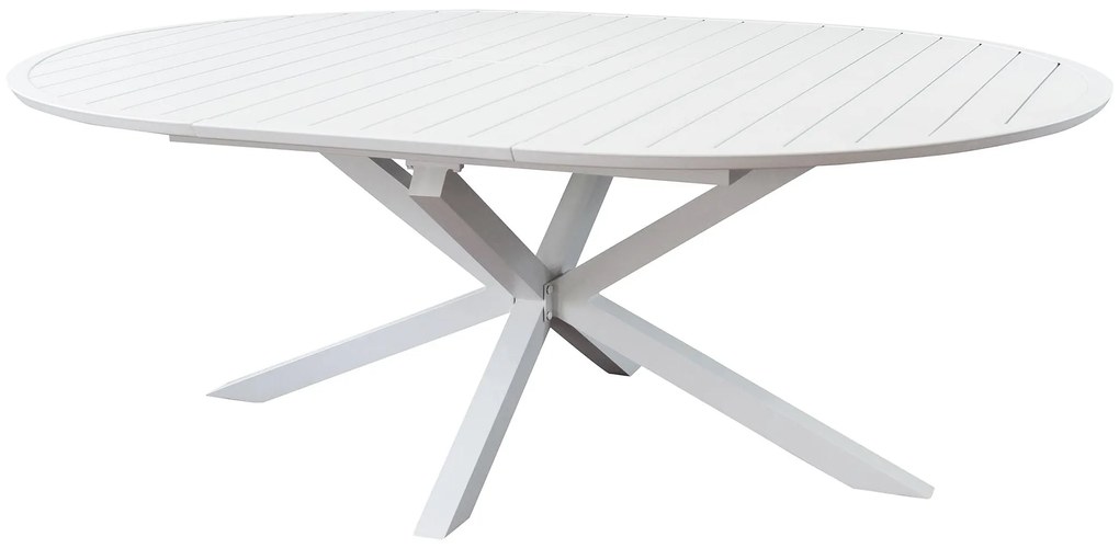 ARTORIUS - tavolo rotondo da giardino in alluminio allungabile 150/200 x 150