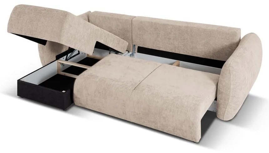 Divano angolare beige (angolo sinistro) Matera - Cosmopolitan Design