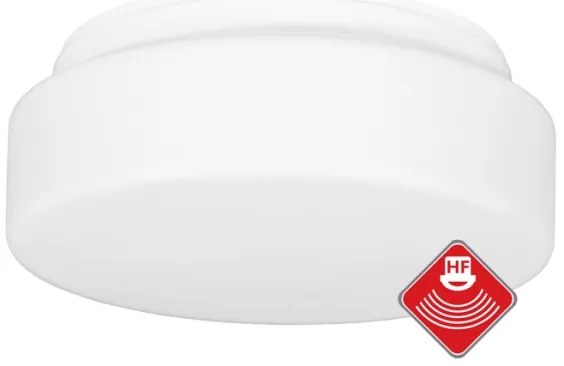 Ecolite W122-BI - Plafoniera con sensore HECTOR 1xE27/60W/230V IP44 bianco