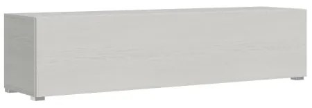 Base TV con piedini e foro passacavi Isoka 173 cm Bianco Frassino