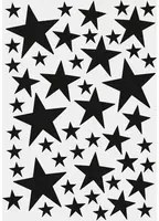 Ferm Living Adesivo murale Mini Stars - schwarz